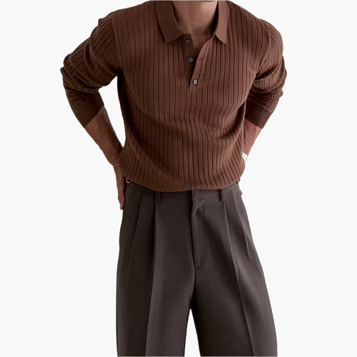 The Ashton Polo Knit - Audace Vive