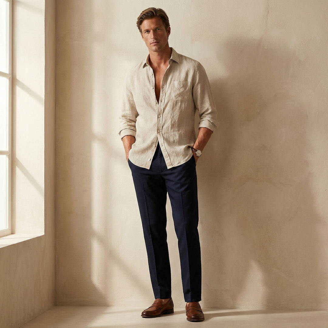The Langford Linen Shirt - Audace Vive