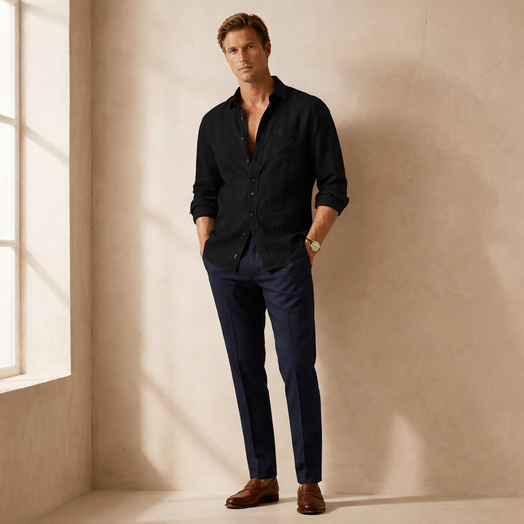 The Langford Linen Shirt - Audace Vive