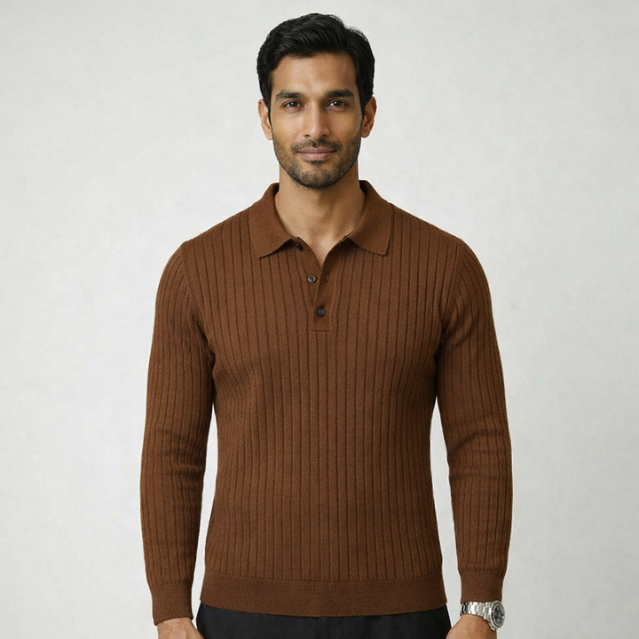 The Ashton Polo Knit - Audace Vive