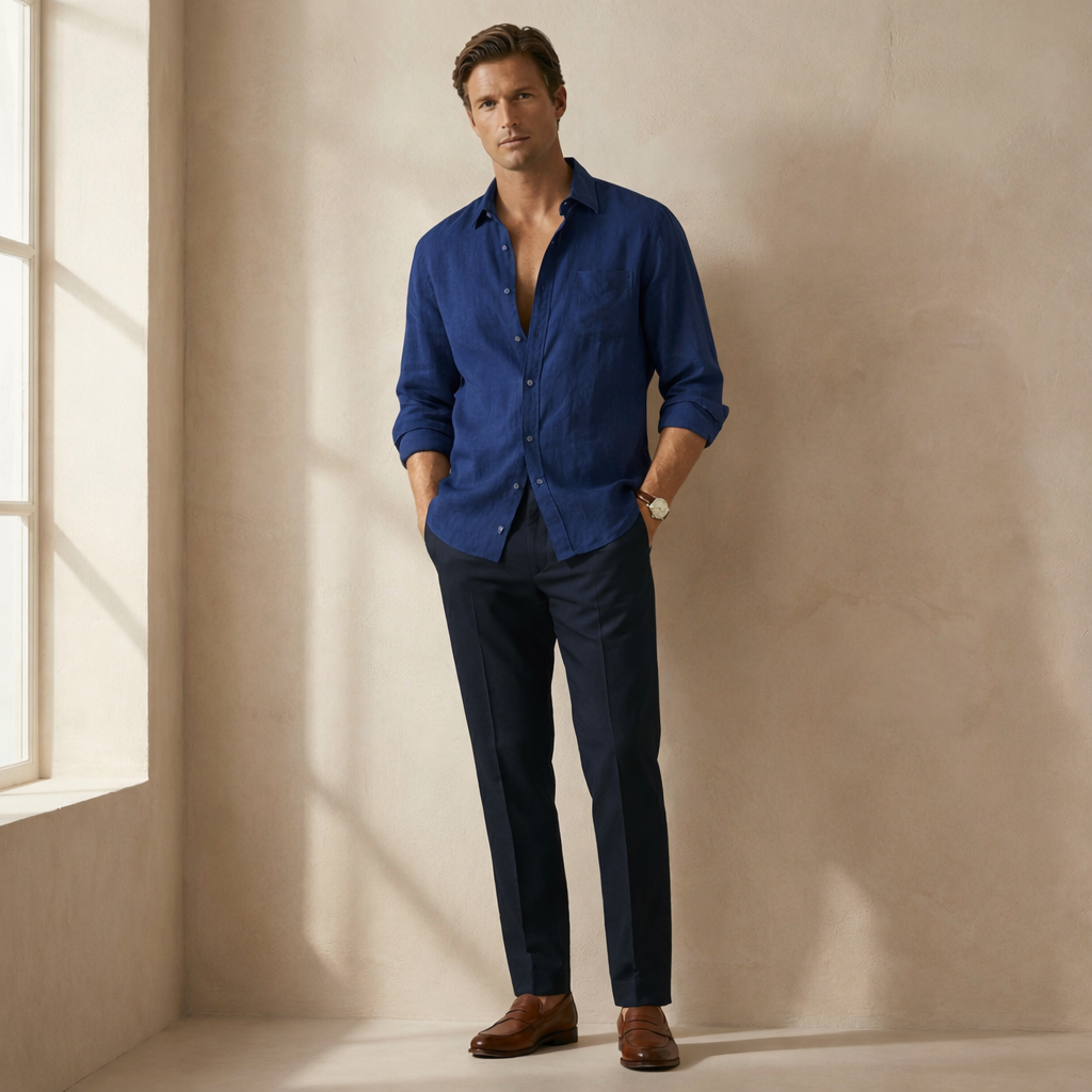 The Langford Linen Shirt - Audace Vive