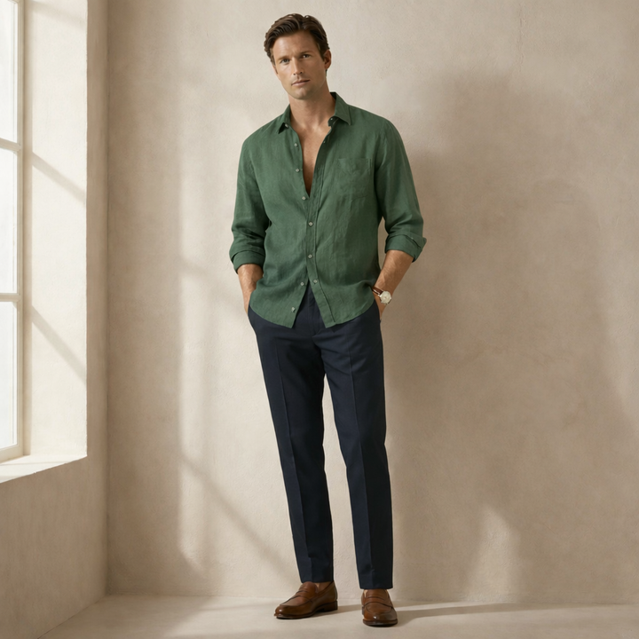 The Langford Linen Shirt - Audace Vive