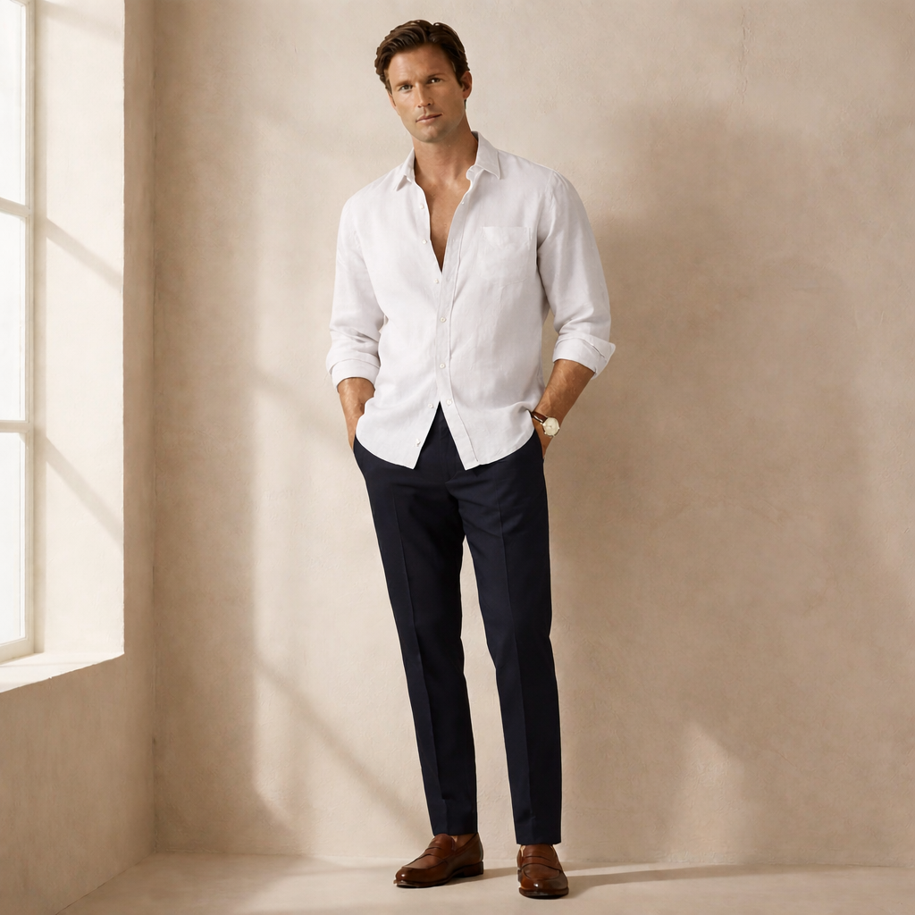 The Langford Linen Shirt - Audace Vive