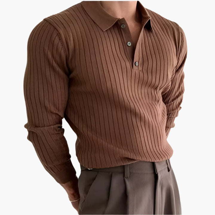 The Ashton Polo Knit - Audace Vive