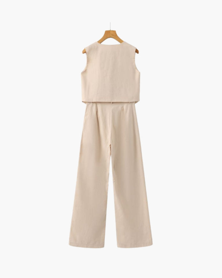 Classy - Linen Two-piece Set - Audace Vive