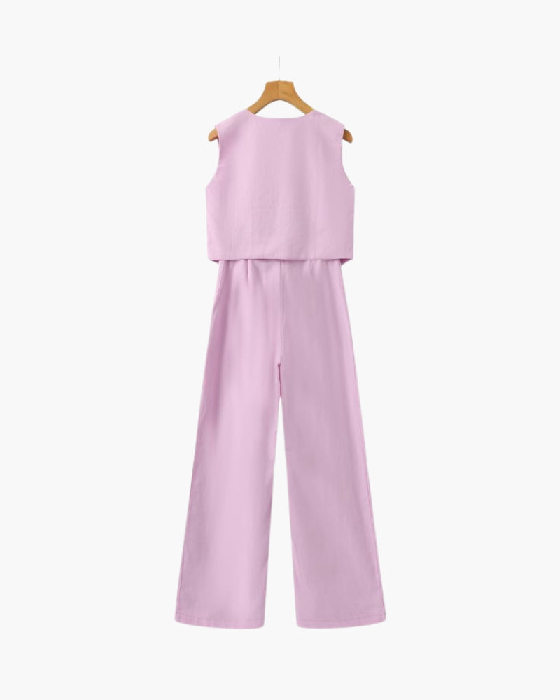 Classy - Linen Two-piece Set - Audace Vive
