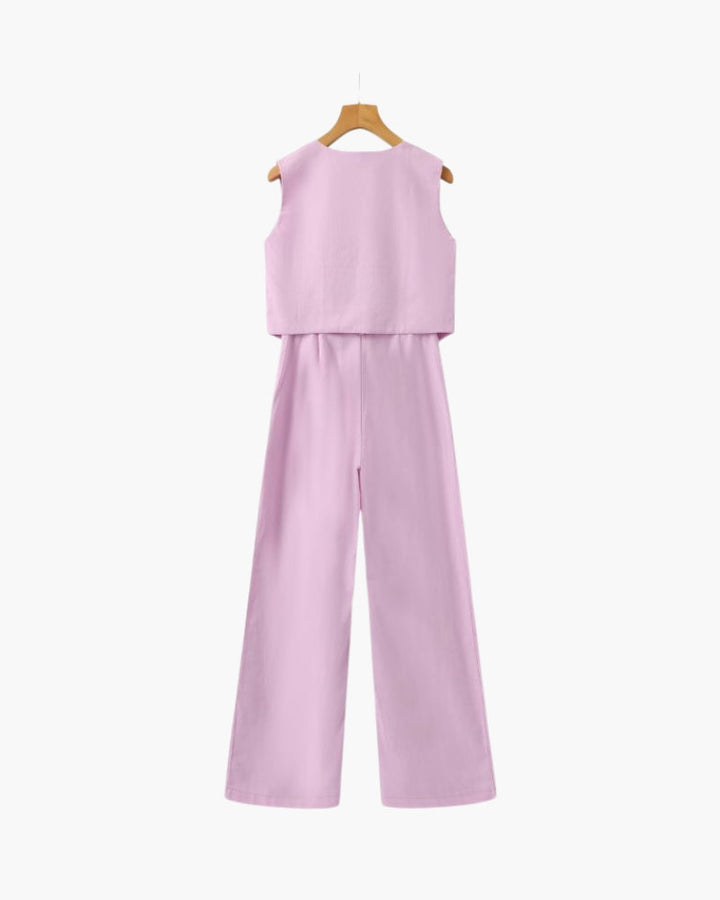 Classy - Linen Two-piece Set - Audace Vive