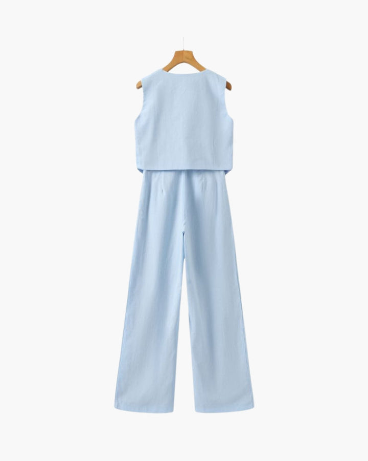 Classy - Linen Two-piece Set - Audace Vive