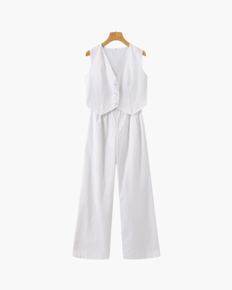 Classy - Linen Two-piece Set - Audace Vive