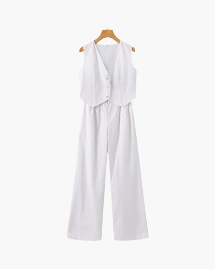 Classy - Linen Two-piece Set - Audace Vive