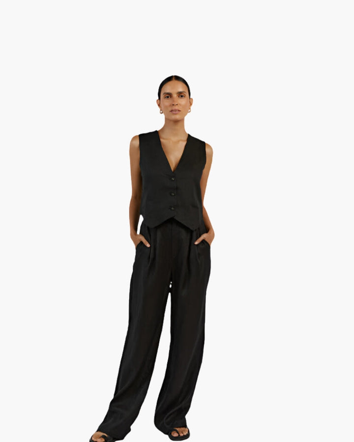 Classy - Linen Two-piece Set - Audace Vive