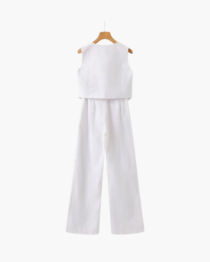 Classy - Linen Two-piece Set - Audace Vive