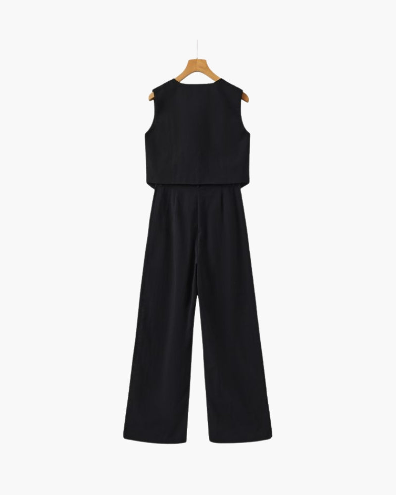 Classy - Linen Two-piece Set - Audace Vive