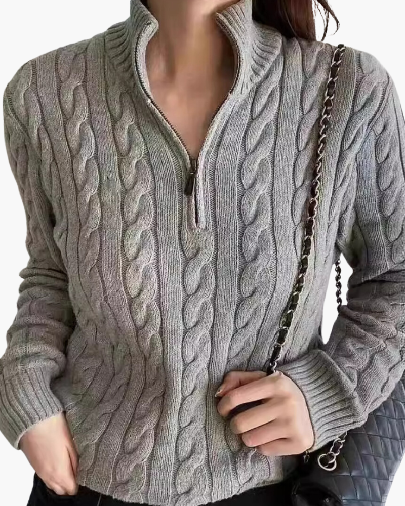 Women's Belmont Half Zip Sweater - Audace Vive