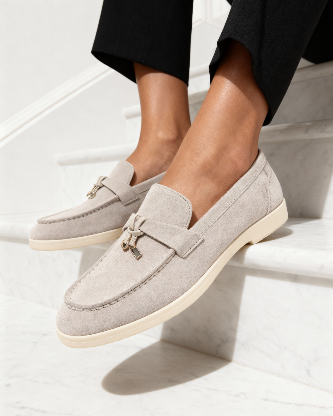 Valentina Suede Loafers - Audace Vive