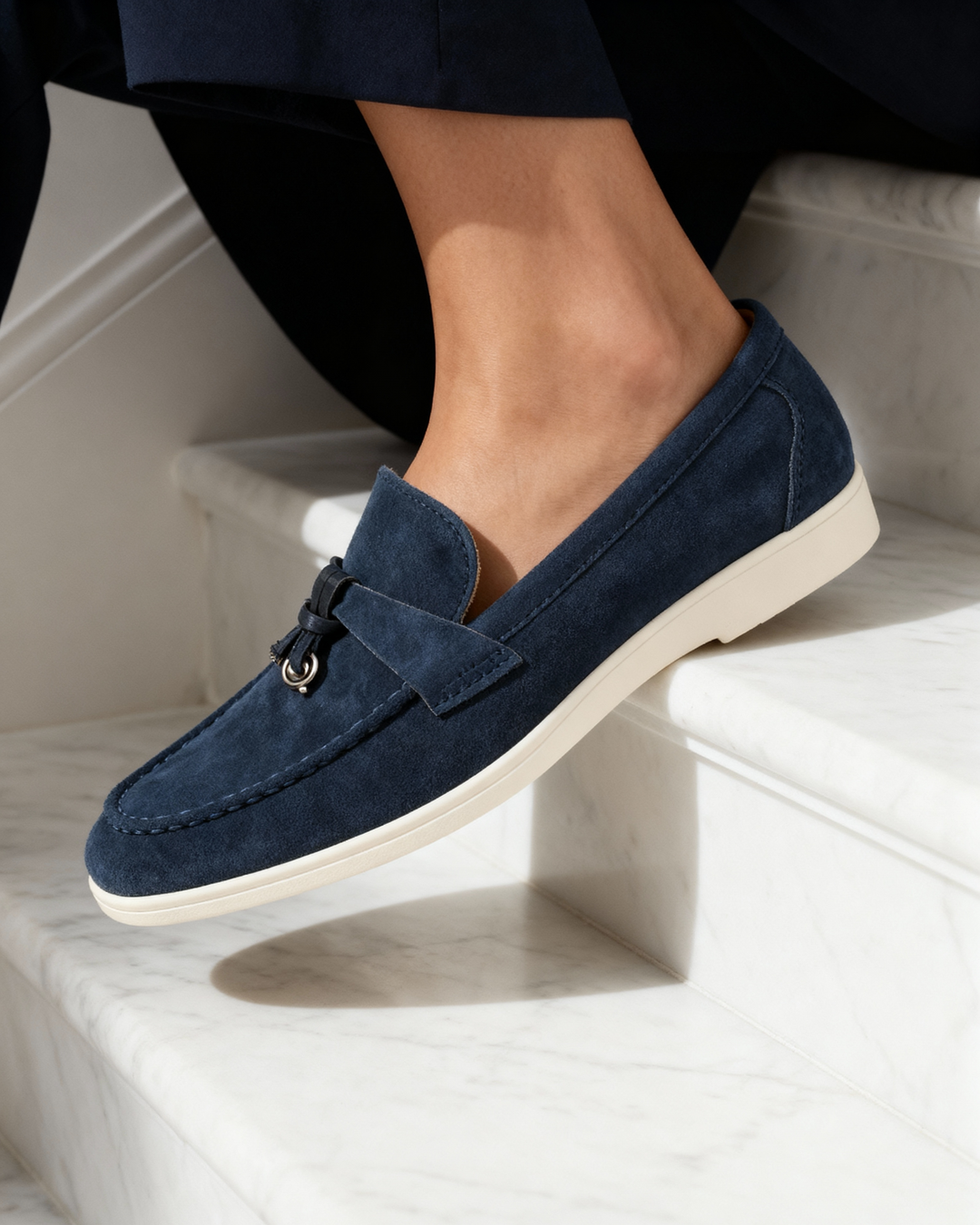 Valentina Suede Loafers - Audace Vive
